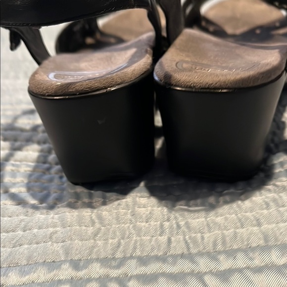 Dansko Black Sandals with Ankle Strap and Cushioned Footbed - Picture 5 of 7